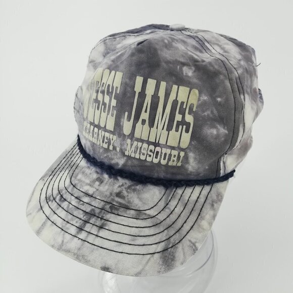 Vintage Jesse James Kearney Missouri Tie Dye Snap Back Baseball Cap One Size - Picture 5 of 11